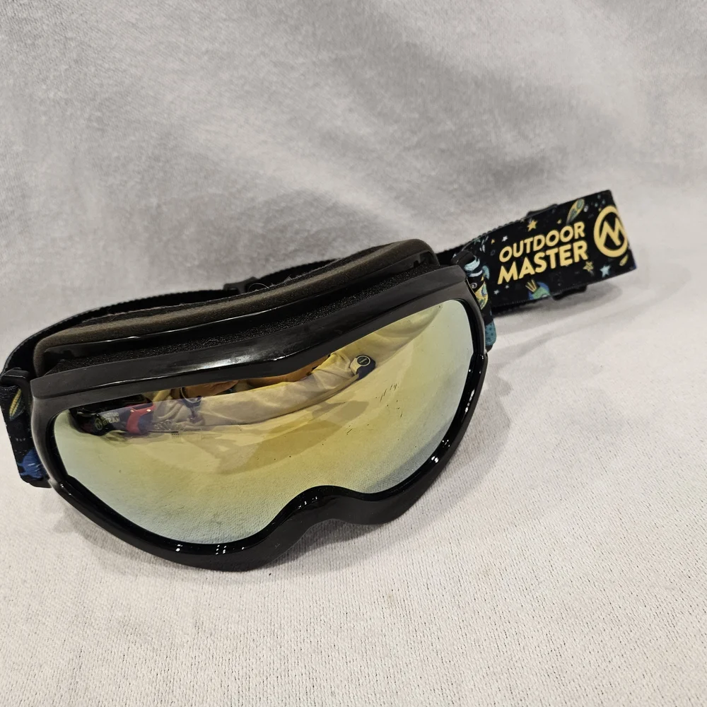 Outdoor Master Kids Ski Goggles Adjustable Mirrored Dinosaur & Space Themes (2)